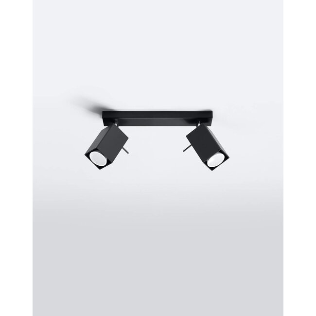 LED Deckenspot Schwarz MERIDA - 2 x GU10 Fassung - exkl. LED's