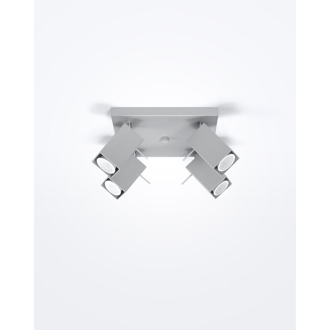 LED Deckenspot Grau MERIDA - 4 x GU10 Fassung - exkl. LED's