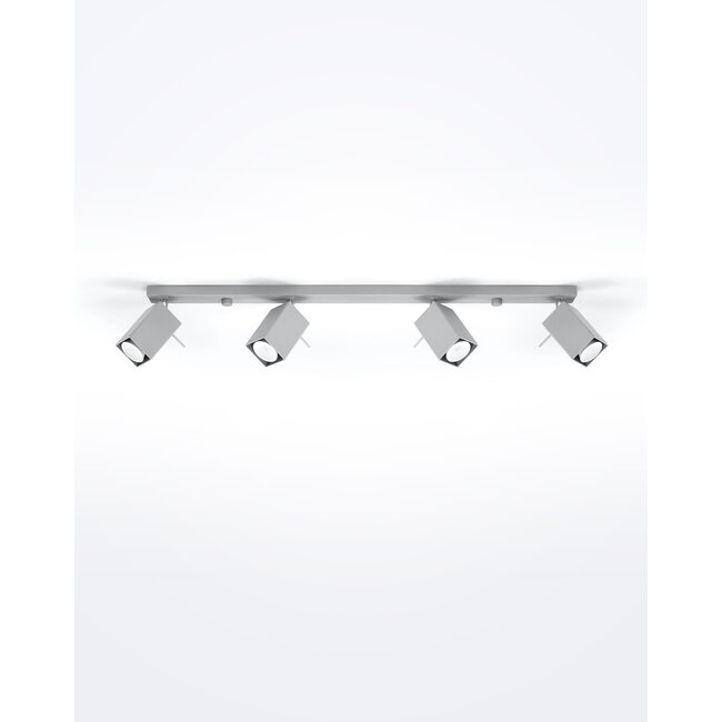 LED Deckenspot Grau MERIDA - 4 x GU10 Fassung - exkl. LED's