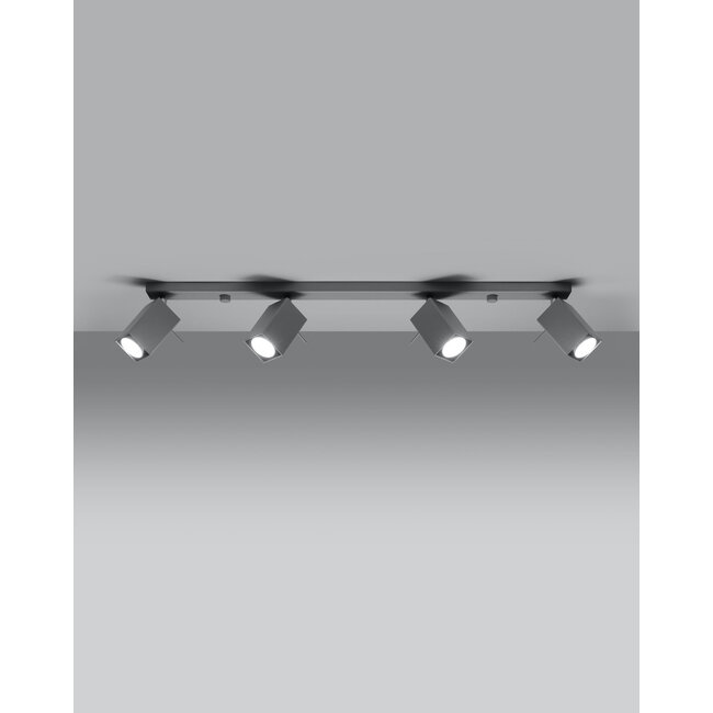 LED Deckenspot Grau MERIDA - 4 x GU10 Fassung - exkl. LED's