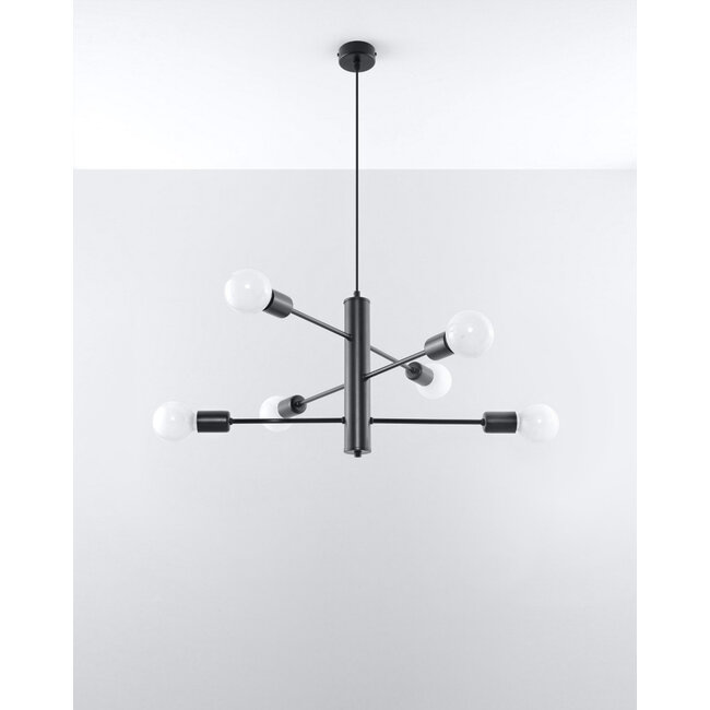 LED Hängeleuchte Kronleuchter modern DUOMO - 6 x E27 Fassung - exkl. LED's