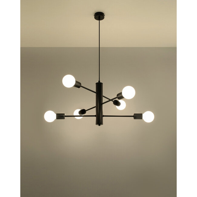 LED Hängeleuchte Kronleuchter modern DUOMO - 6 x E27 Fassung - exkl. LED's