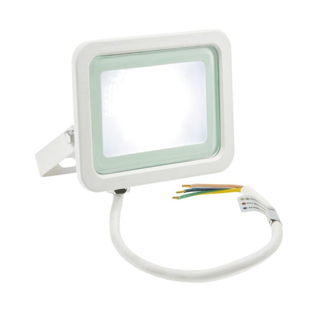 LED Strahler weiß - 20W IP65 - Lichtfarbe optional - 3 Jahre Garantie