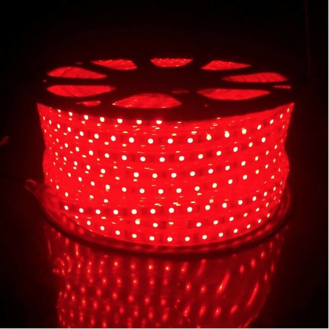 LED RGB Leuchtband flach  - 15 Meter - Fernbedienung optional - funktioniert direkt mit 230V