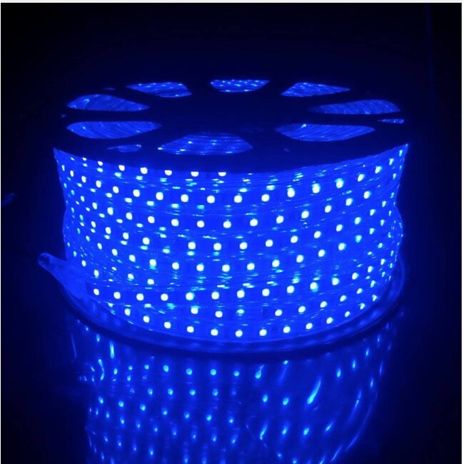 LED Leuchtband V1 flach  - RGB - 30 Meter inkl. Anschlusskabel mit 1-knöpfiger Fernbedienung