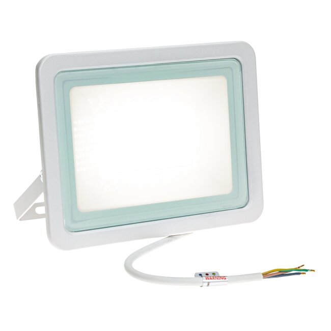 LED Strahler Weiß - 100W IP65 - Lichtfarbe optional - 3 Jahre Garantie