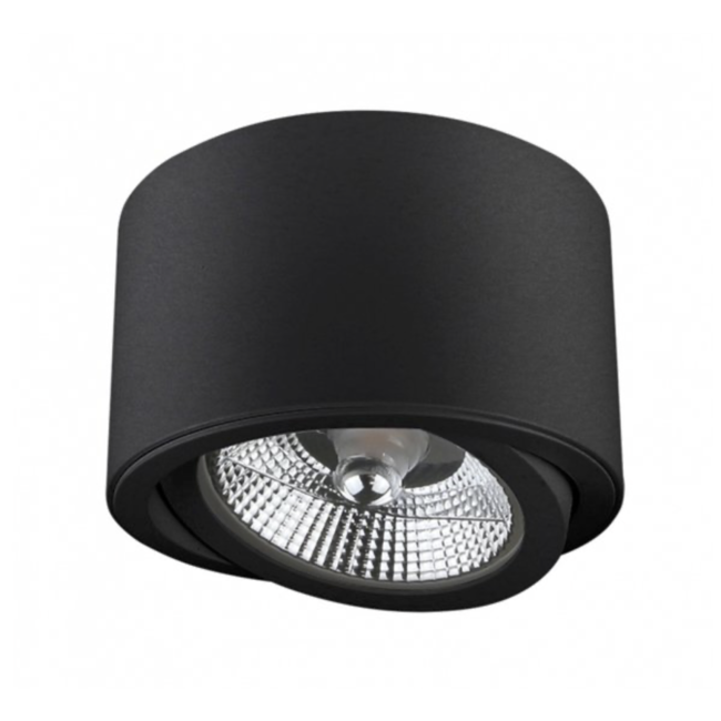 WLAN LED Deckenspot CHLOE - GU10 AR111 - CCT (3000K-6500K) - Schwarz rund