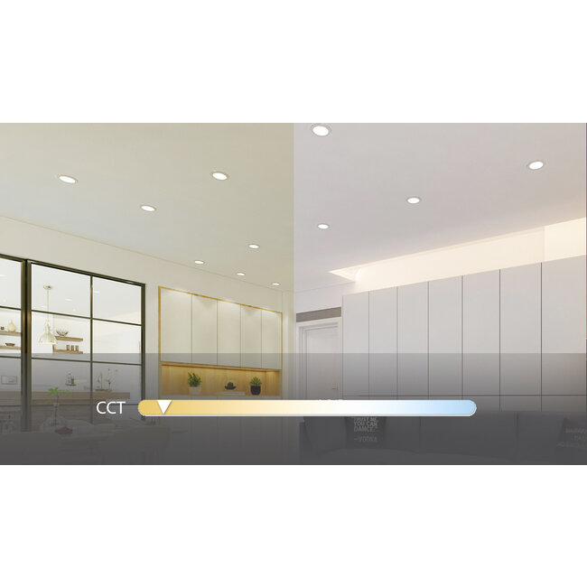 WLAN LED Einbauspot - 12W - CCT 3000K-6500K - per App steuerbar