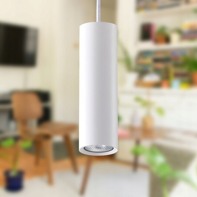 LED Hängeleuchte IDAR - GU10 Fassung - 1m verstellbares Kabel - Weiß