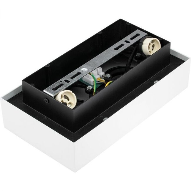 LED Deckenspot Weiß Schwarz- 2x GU10 Fassung