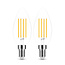 2er-Pack LED Fadenlampe Kerze - E14 C35 4W - 2700K Warmweiß