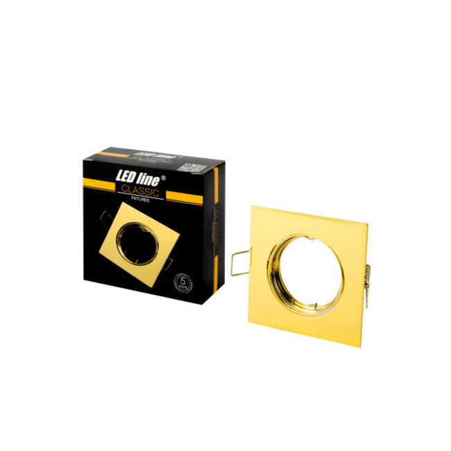 Einbaurahmen - Gold - Sägegröße - 75mm - exkl. LED Spot