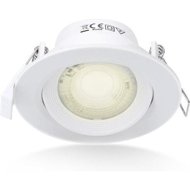 LED Einbauspot - 7W entspricht 41W - Sägegröße Ø70-75mm - Lichtfarbe optional - schwenkbar