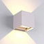 LED Wandleuchte Weiß - 2x3W - Up and Down Abstrahlwinkel anpassbar - Lichtfarbe optional