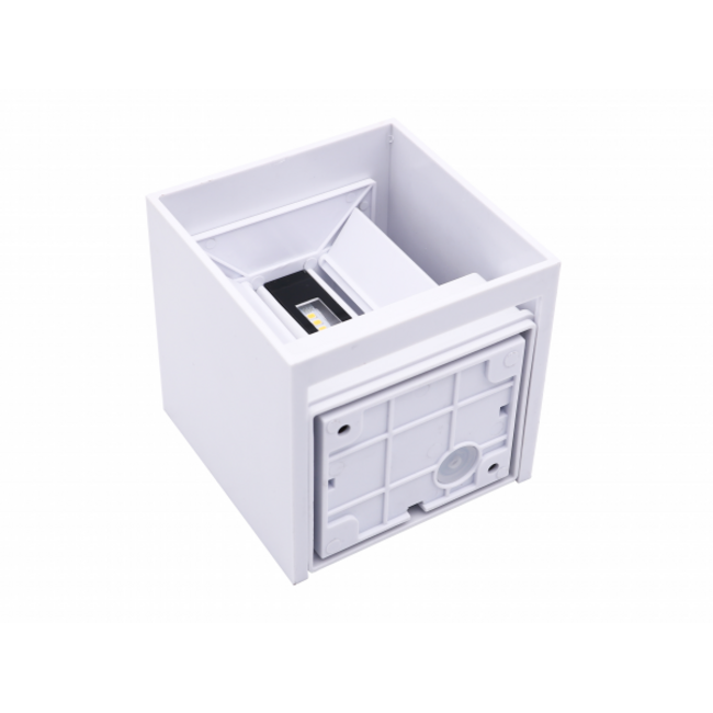 LED Wandleuchte Weiß - 2x3W - Up and Down Abstrahlwinkel anpassbar - Lichtfarbe optional