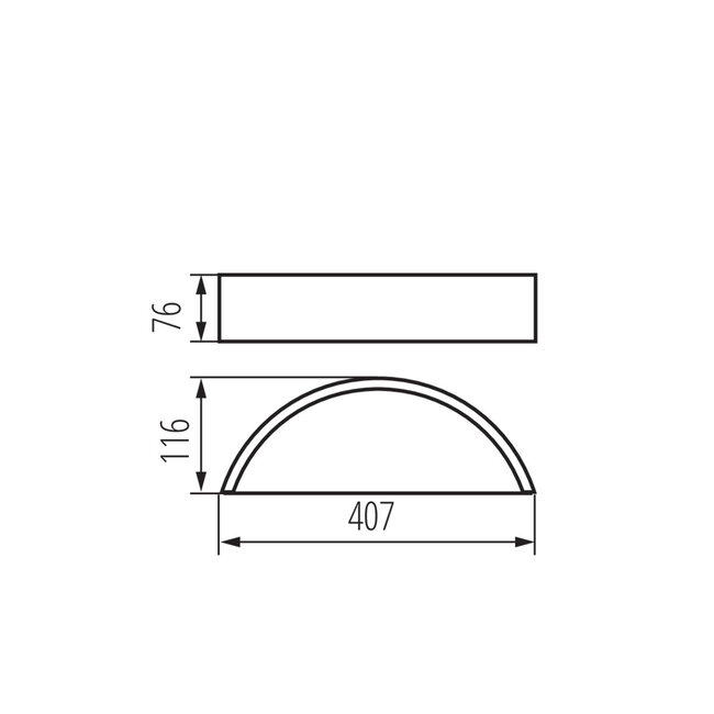 LED Wandleuchte JASMIN - E27 Fassung
