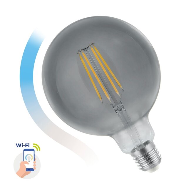 LED WLAN Globe G125 - E27 Sockel - 4,9W - CCT 4000K-6500K