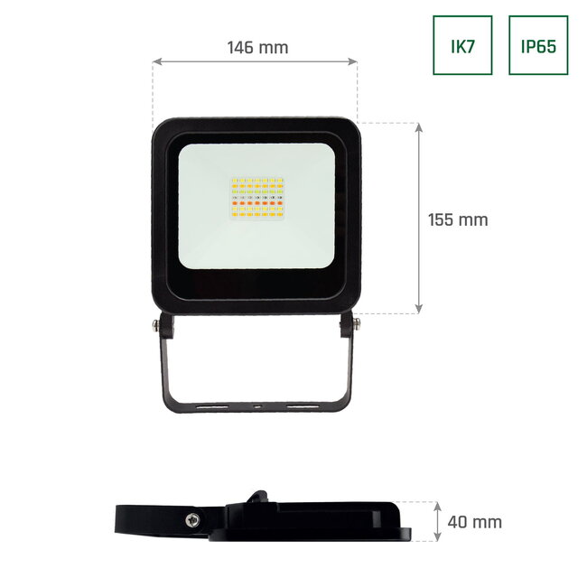 WLAN LED Strahler - 24W 1800Lm RGB+CCT