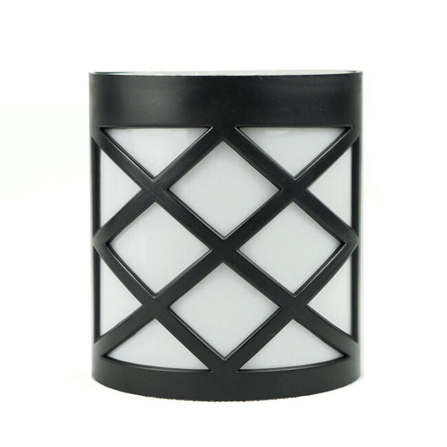 LED Wandleuchte Solar schwarz - IP44 1,5Lm - 6000K Tageslichtweiß