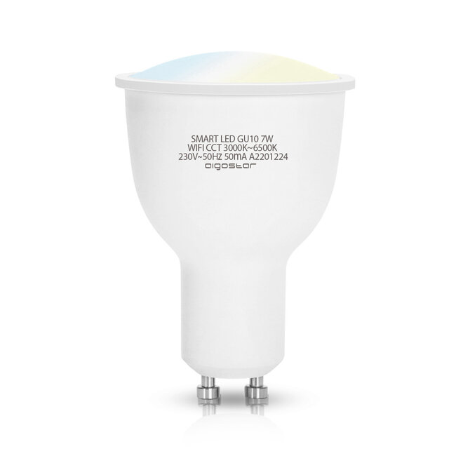 10er Vorteilspack - WLAN LED GU10 - 7W CCT - Aigosmart