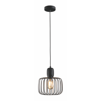 LED Pendelleuchte Costola 25cm Schwarz