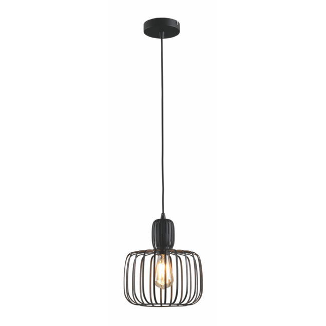 LED Pendelleuchte Costola 25cm Schwarz