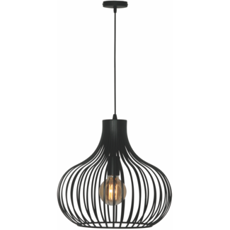 LED Pendelleuchte Aglio 38cm Schwarz