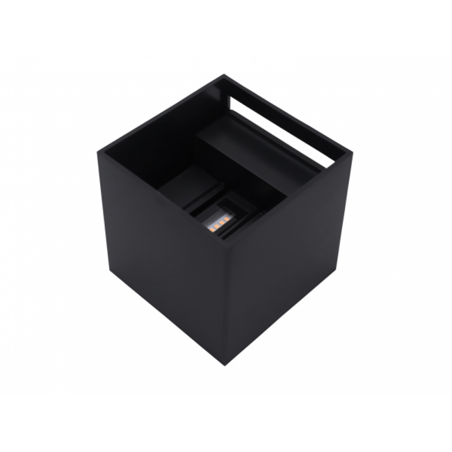 LED Wandleuchte Schwarz - 2x3W - Up and Down Abstrahlwinkel anpassbar - Lichtfarbe optional