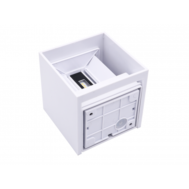 LED Wandleuchte Weiß - 2x3W - Up and Down Abstrahlwinkel anpassbar - Lichtfarbe optional