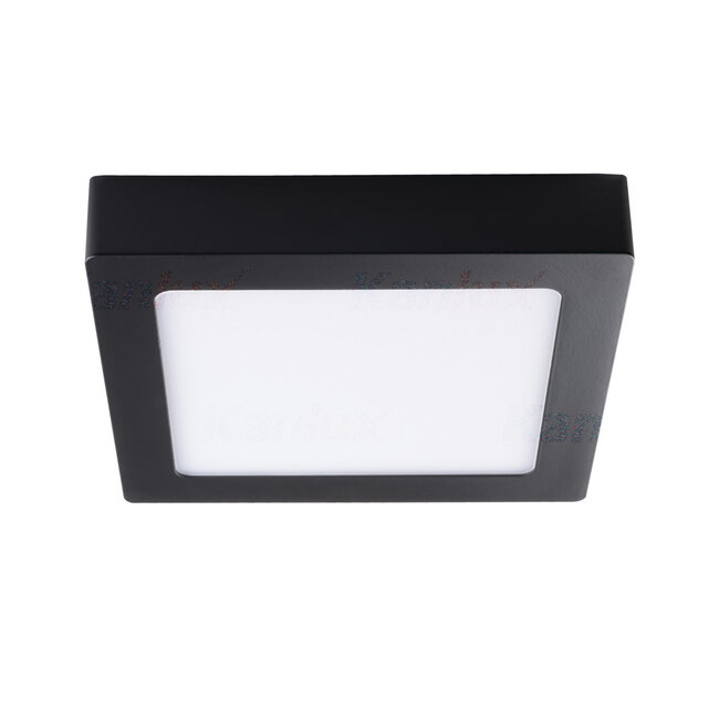LED Deckenleuchte Schwarz KANTI 12W - Lichtfarbe optional