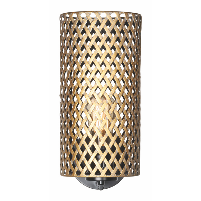 LED Wandleuchte AUREO einzel Licht Schwarz / Gold