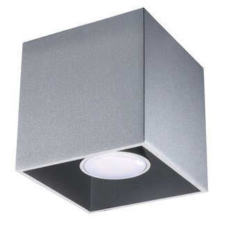 Deckenspot QUAD 1 Grau - 1x GU10 Fassung - max 40W - exkl. LED's