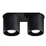 Deckenspot ORBIS 2 Schwarz - 2x GU10 Fassung - max. 2x40W - exkl. LED's