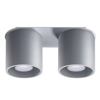 Deckenspot ORBIS 2 Grau - 2x GU10 Fassung - max. 2x40W - exkl. LED's