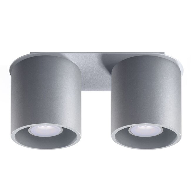 Deckenspot ORBIS 2 Grau - 2x GU10 Fassung - max. 2x40W - exkl. LED's
