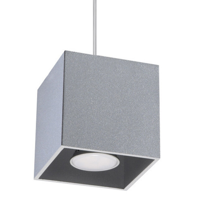 Hängeleuchte QUAD 1 Grau - 1x GU10 Fassung - max. 40W - exkl. LED's