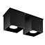Deckenspot QUAD 2 Schwarz - 2x GU10 Fassung - max. 2x40W - exkl. LED's