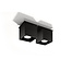 Deckenspot QUAD 2 Schwarz - 2x GU10 Fassung - max. 2x40W - exkl. LED's