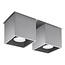 Deckenspot QUAD 2 Grau - 2x GU10 Fassung - max. 2x40W - exkl. LED's