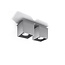 Deckenspot QUAD 2 Grau - 2x GU10 Fassung - max. 2x40W - exkl. LED's