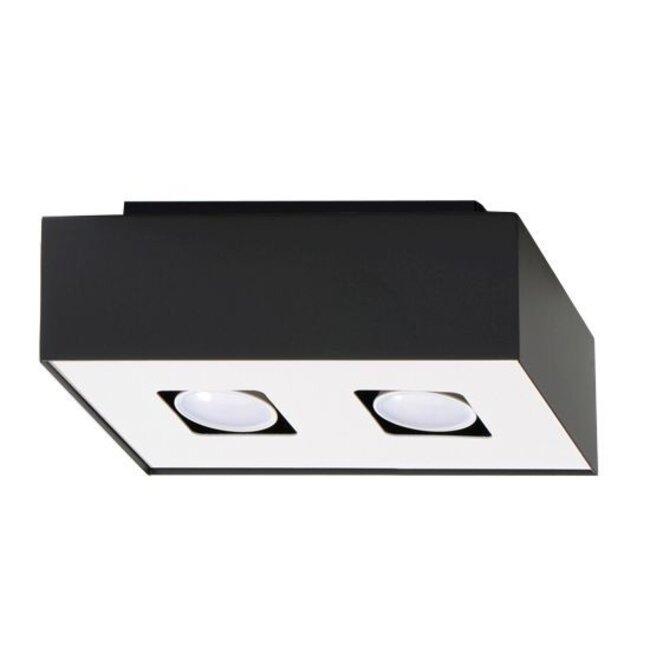Deckenspot MONO 2 Schwarz - 2x GU10 Fassung - max. 2x40W - exkl. LED's