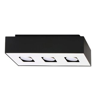 Deckenspot MONO 3 Schwarz - 3x GU10 Fassung - max. 3x40W - exkl. LED's