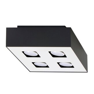 Deckenspot MONO 4 Schwarz - 4x GU10 Fassung - max. 4x40W - exkl. LED's