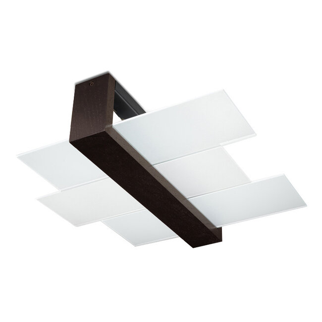Deckenspot FENIKS 2 Weng√© Holz - 2x E27 Fassung - max. 2x60W - exkl. LED's
