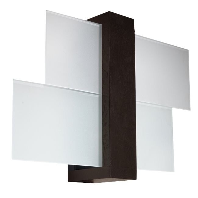 Wandleuchte FENIKS 1 Weng√© Holz - 1x E27 Fassung - max. 60W - exkl. LED's
