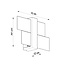 Wandleuchte FENIKS 1 Weng√© Holz - 1x E27 Fassung - max. 60W - exkl. LED's