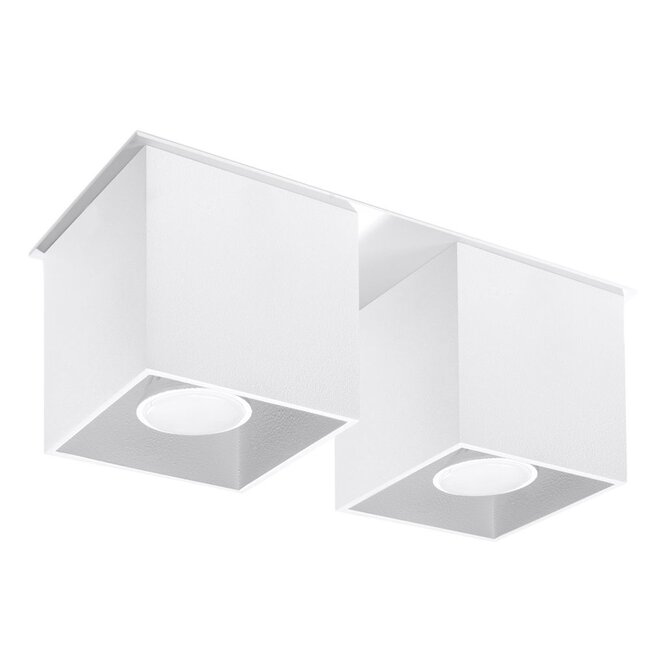 Deckenspot QUAD 2 Weiß - 2x GU10 Fassung - max. 2x40W - exkl. LED's