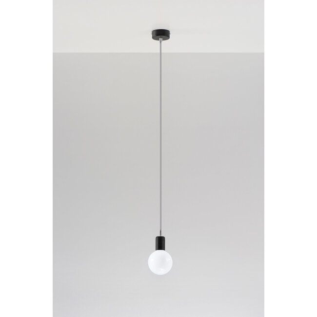 Hängeleuchte EDISON Grau - 1x E27 Fassung - max. 60W - exkl. LED's