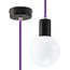 Hängeleuchte EDISON Violett - 1x E27 Fassung - max. 60W - exkl. LED's