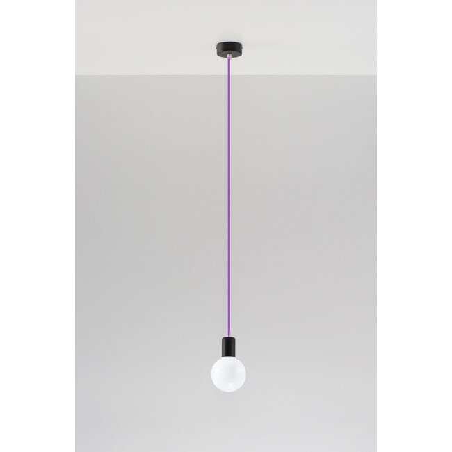 Hängeleuchte EDISON Violett - 1x E27 Fassung - max. 60W - exkl. LED's